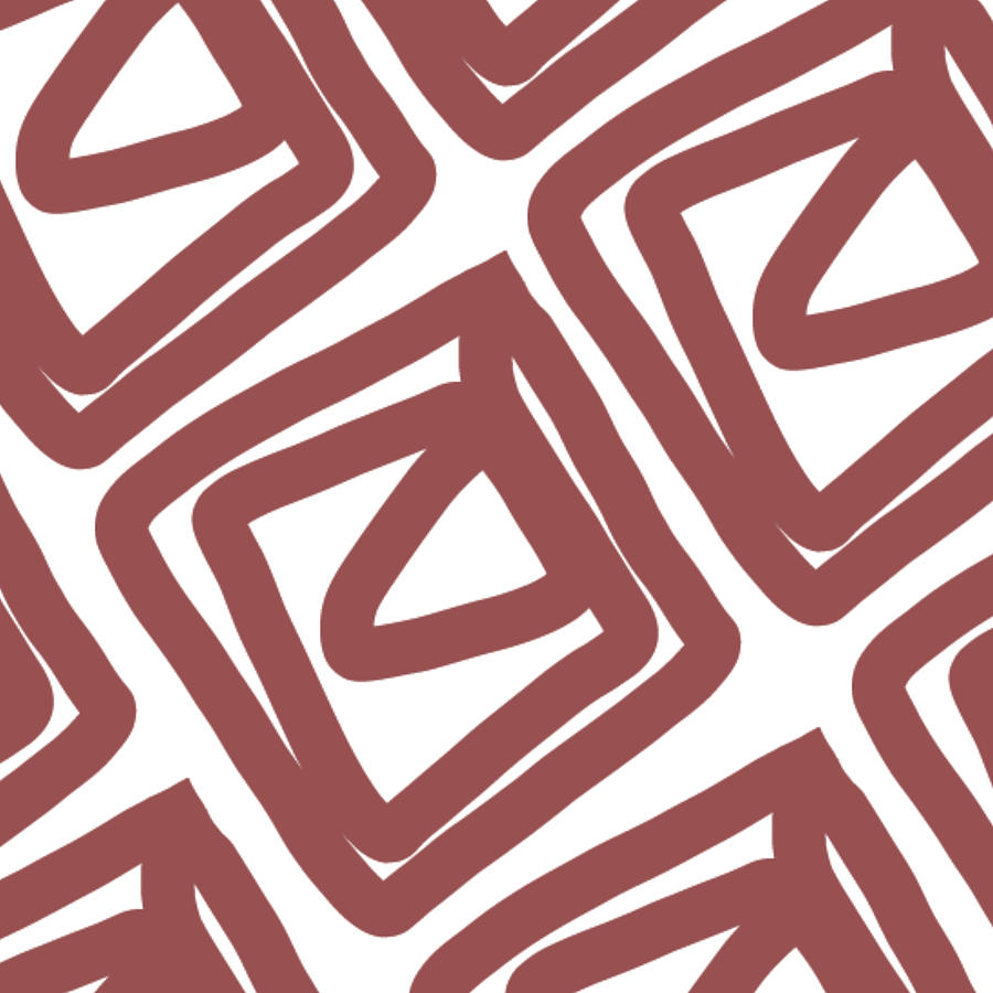 Pattern Painting - Marsala Envelopes- Abstract Pattern by Linda Woods