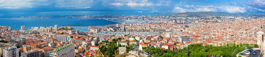 Marseille France panorama famous harbour Photograph by Michal Bednarek