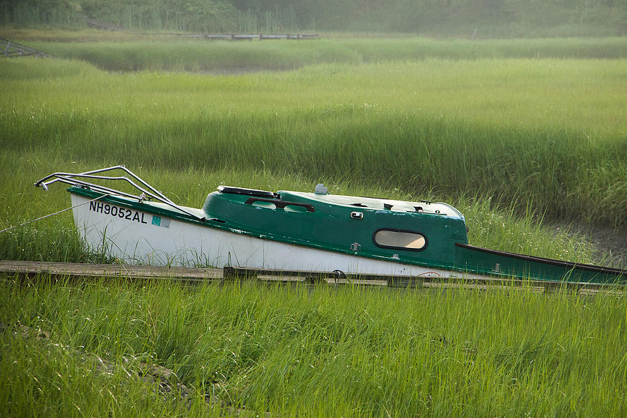Marsh Boat Photograph by Steven Bateson