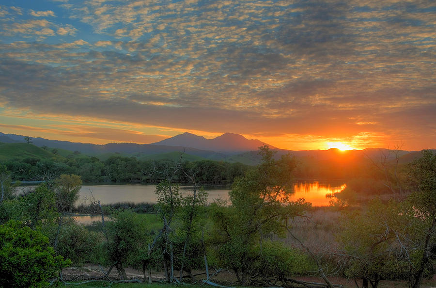 Marsh Creek Sunset Photograph by Marc Crumpler