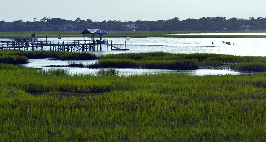 Marsh Docking Station Photograph by Kathy Barney - Fine Art America