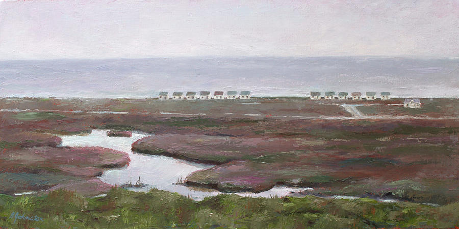 Marsh in the Mist Painting by Beth Johnston