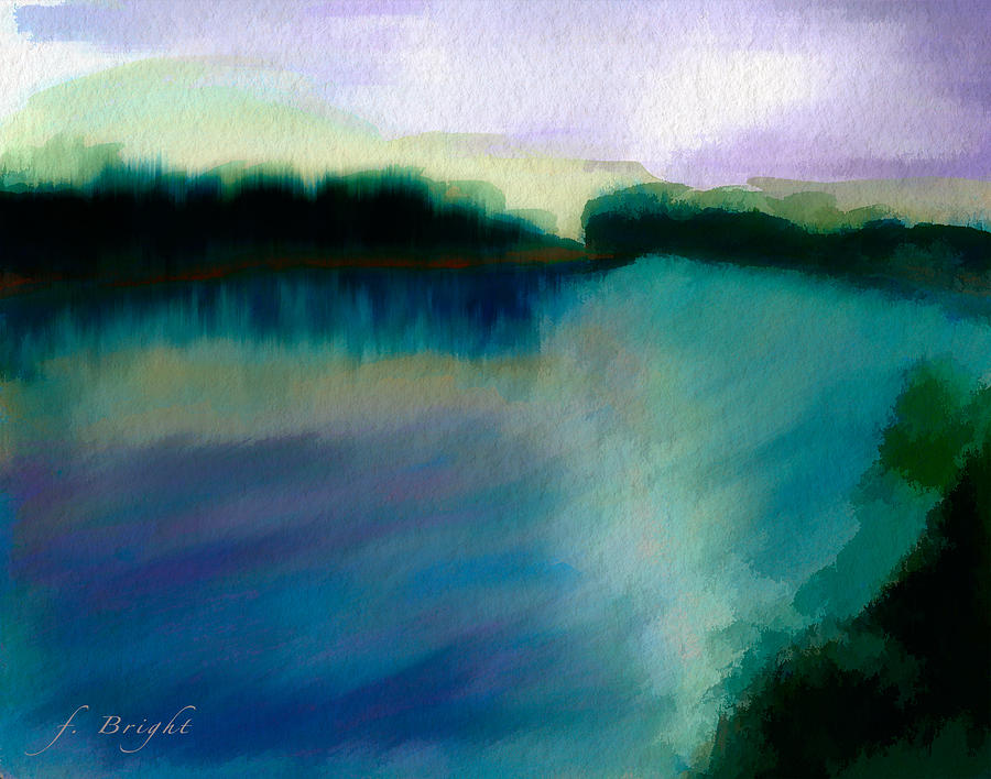 Wilmington River By Frank Bright Digital Art by Frank Bright