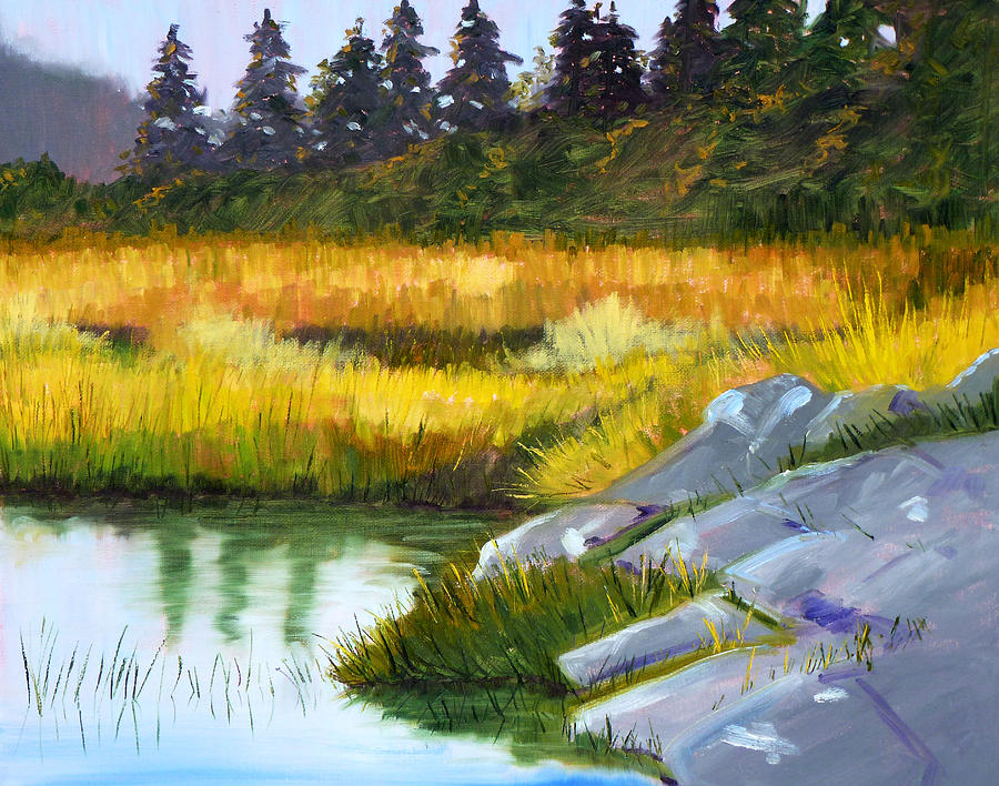 Marsh Painting by Nancy Merkle