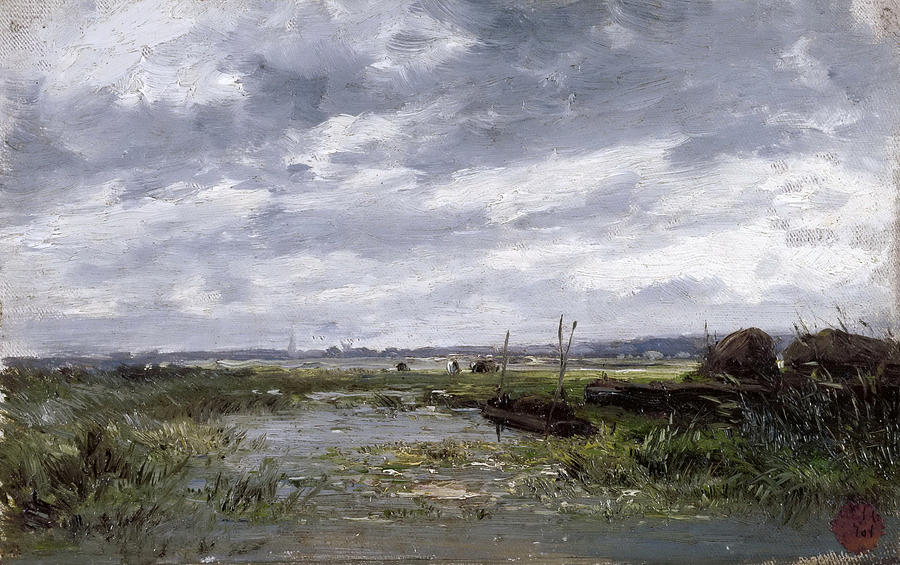 Marsh. Netherlands Painting by Carlos de Haes