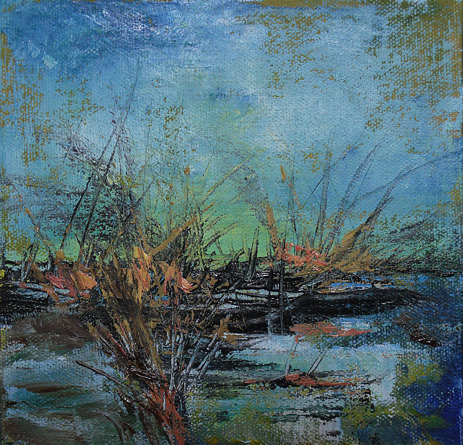Marsh Reflections Painting by Barbara Harper - Fine Art America