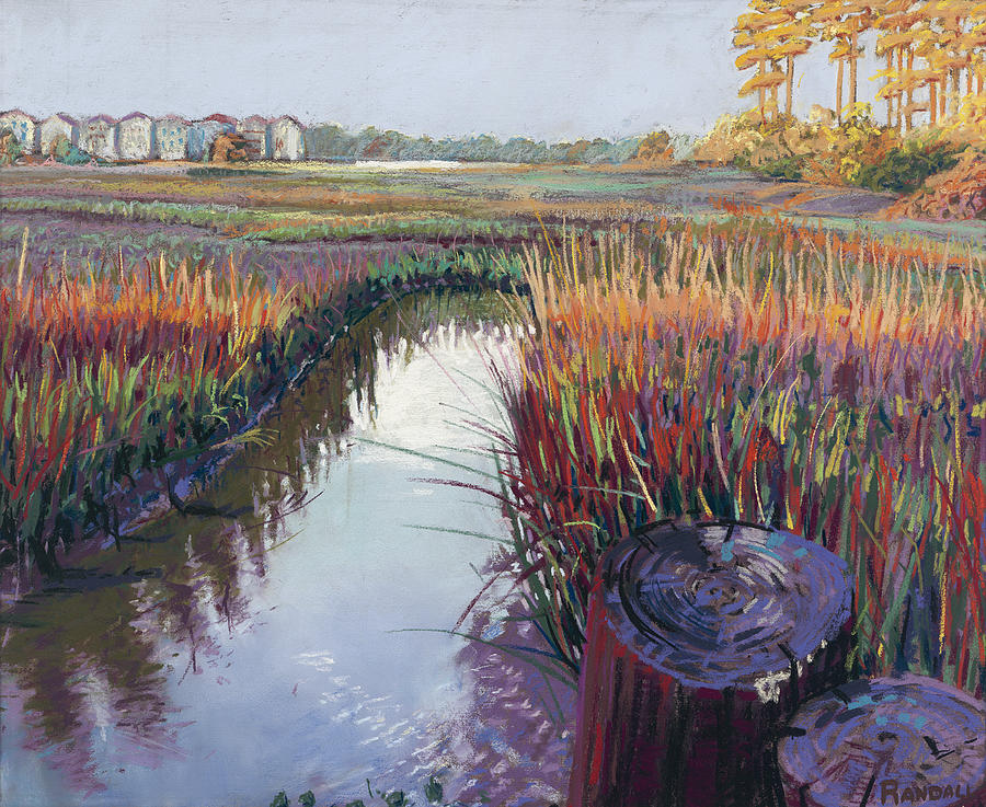 Marsh View Painting by David Randall