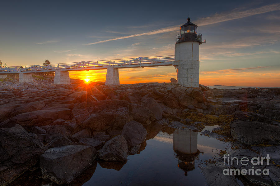 Marshall Point Light at Sunrise I Photograph by Clarence Holmes