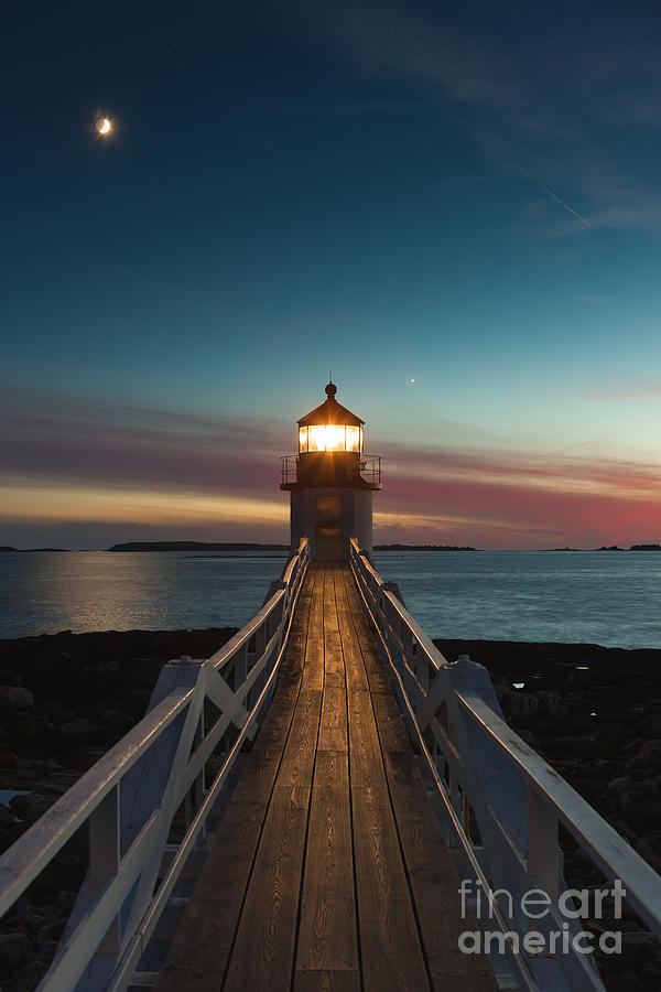 Marshall Point Light at Twilight I Photograph by Clarence Holmes
