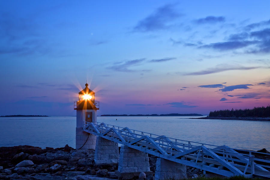 Marshall Point Light Sunset II Photograph by Diana Powell