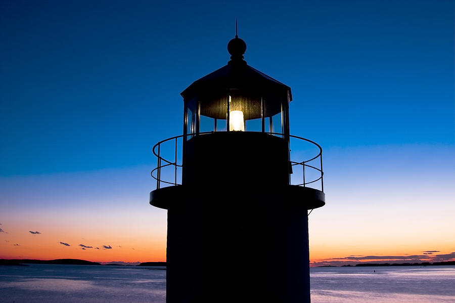Marshall Point Lighthouse at Sunset in Maine Photograph by Keith Webber Jr