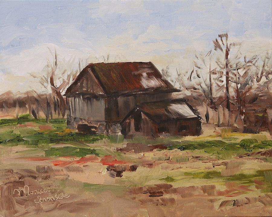 Marshall Road Barn Painting by Monica Ironside