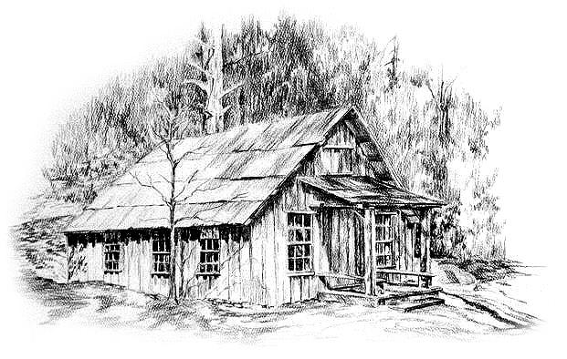 Marshall's Cabin Drawing by Jonni Hill - Fine Art America