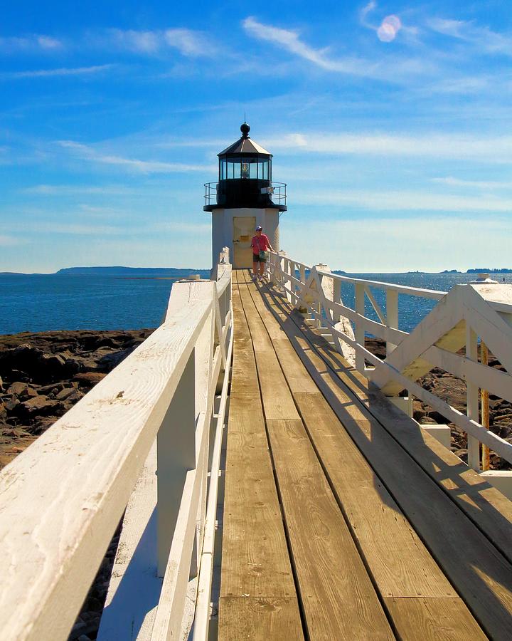 Marshalls Point Light The Walkway Photograph by Robert McCulloch - Fine ...