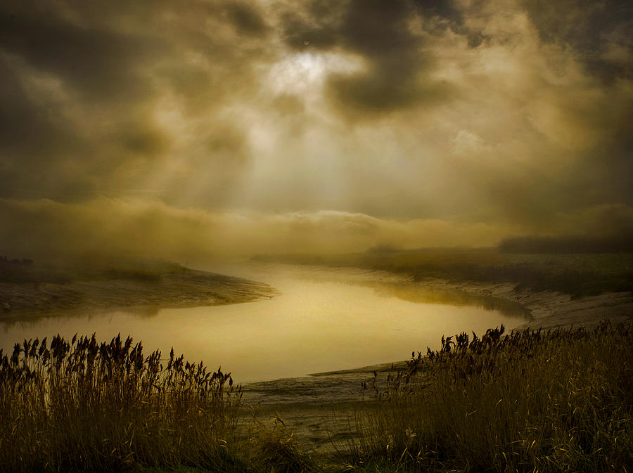 Sunset Photograph - Marshland Secrets by Adrian Campfield