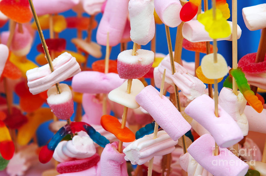 Candy Photograph - Marshmallow by Carlos Caetano