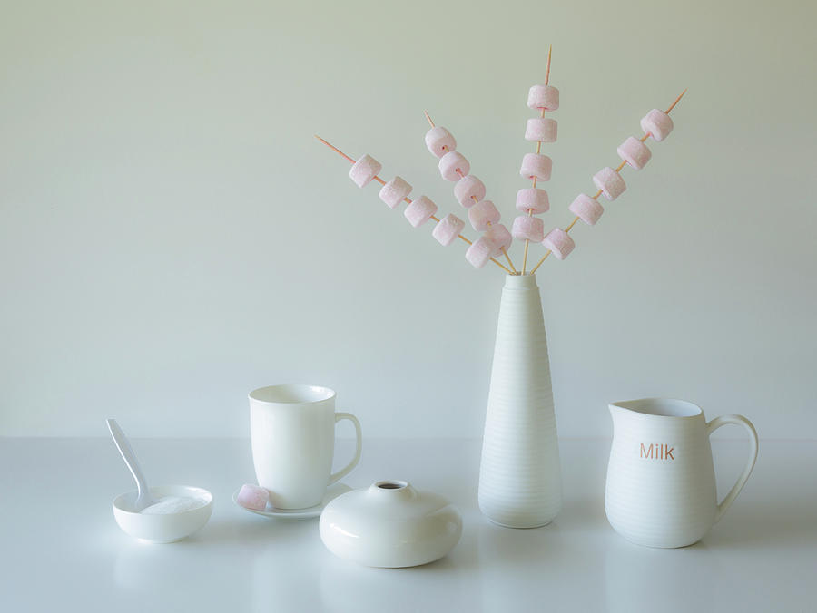 Tea Photograph - Marshmallow Teatime by Jacqueline Hammer