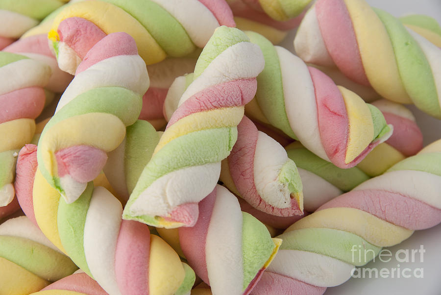 Candy Photograph - Marshmallow Twists by Juli Scalzi