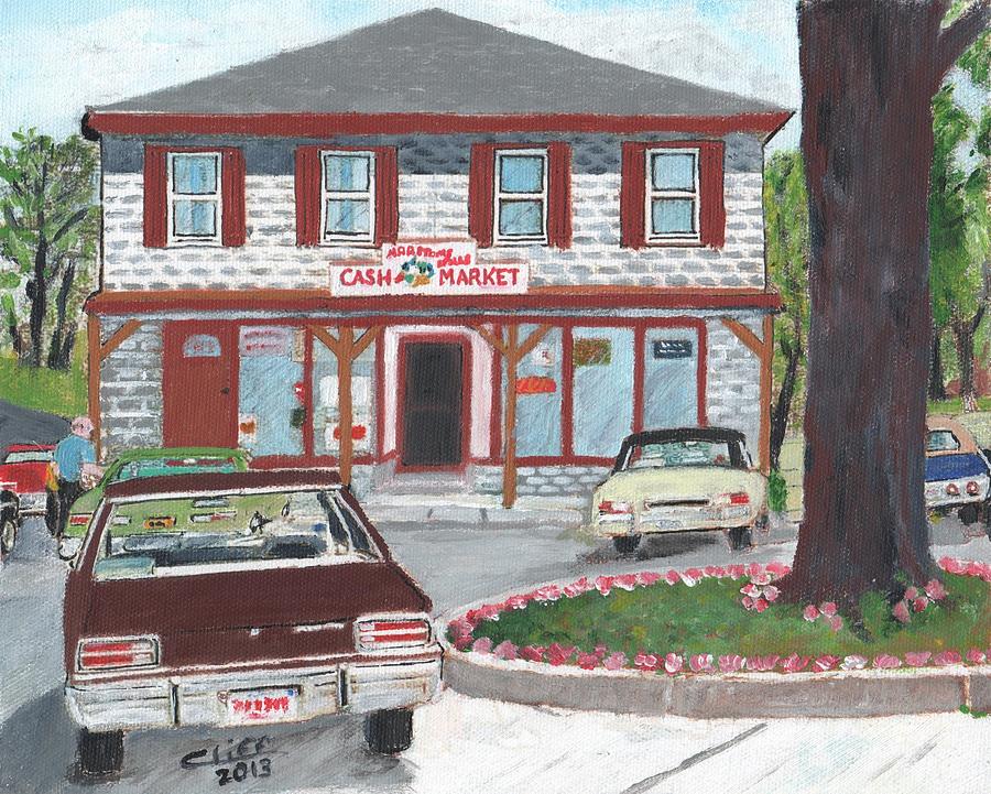 Marstons Mills Cash Market Painting by Cliff Wilson