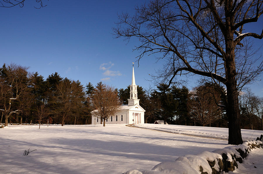 Martha Mary Chapel At Christmastime Photograph