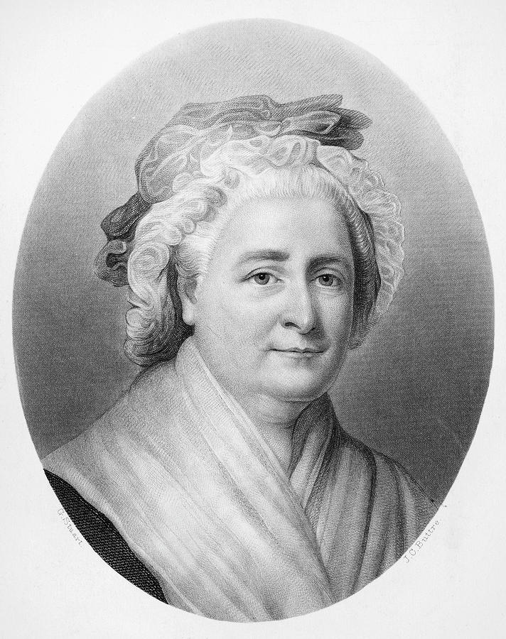 Martha Washington (1732-1802) Painting by Granger