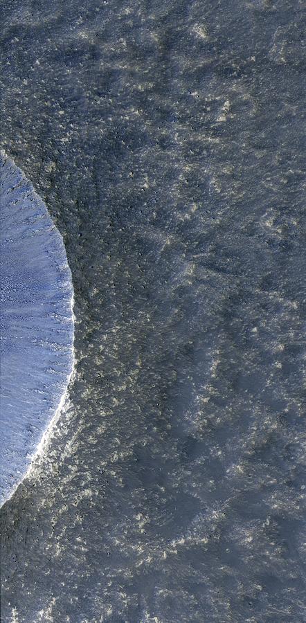 Martian Crater Photograph by Nasa/jpl/university Of Arizona/science Photo Library
