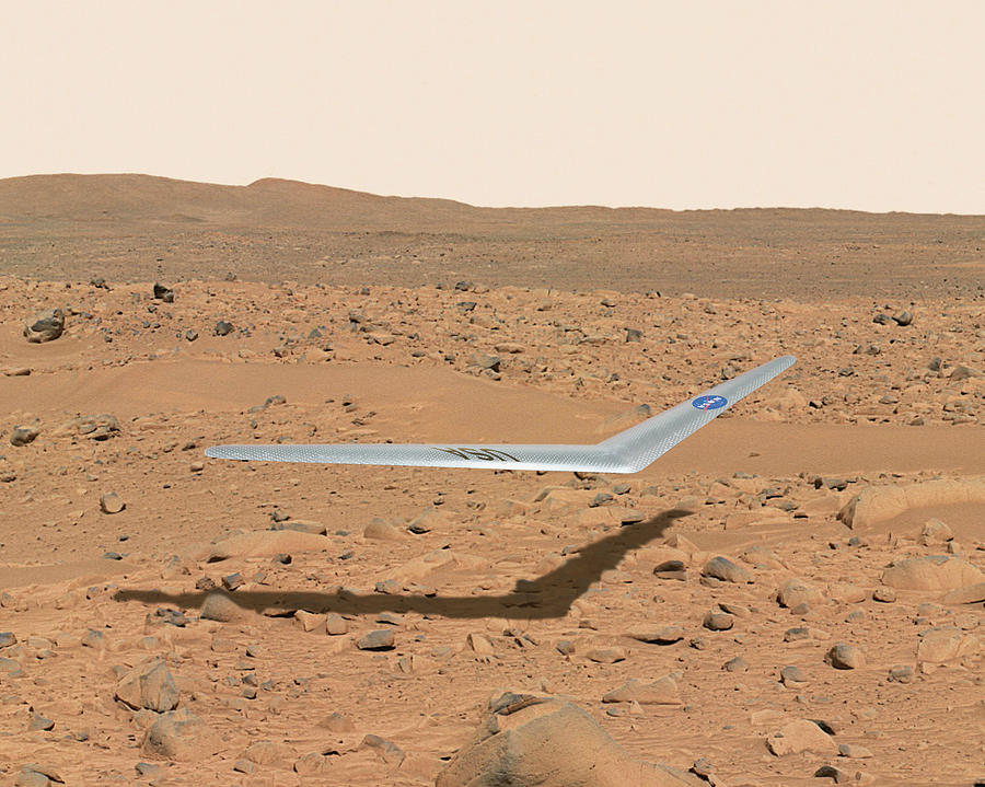 Martian Drone Photograph by Nasa Illustration/dennis Calaba