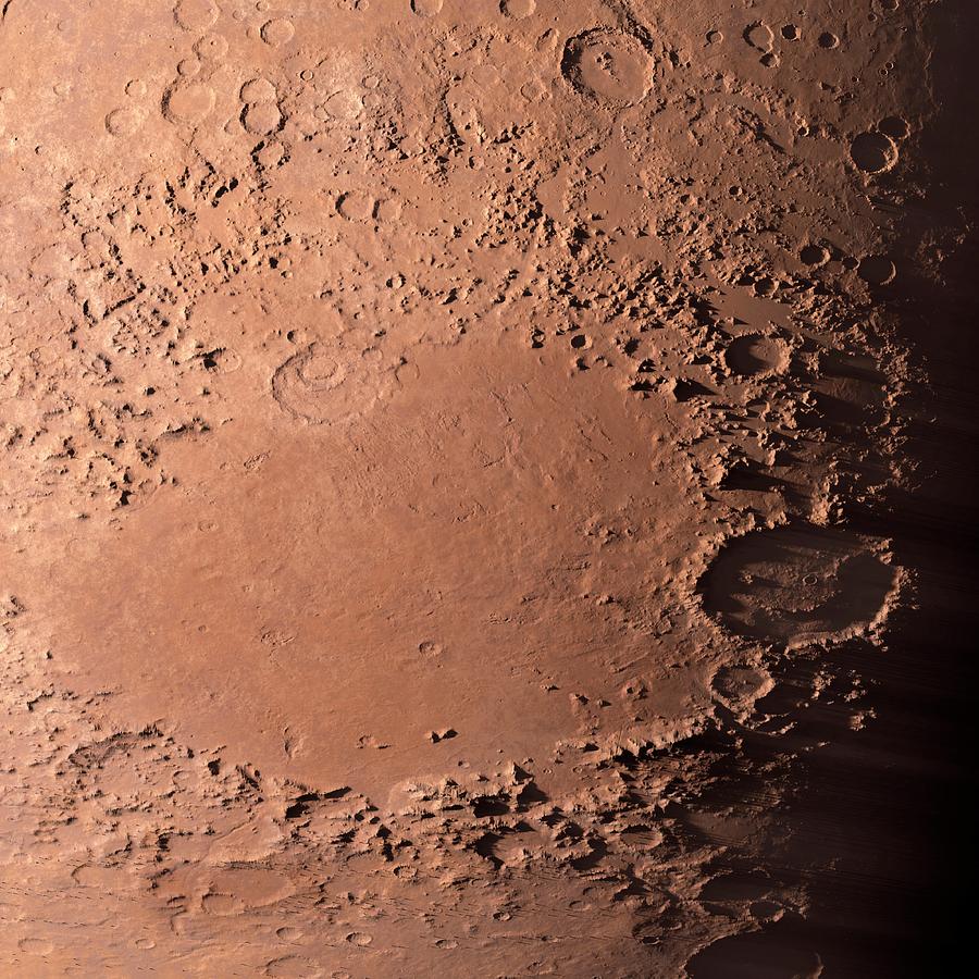 Martian Impact Basin Photograph by Detlev Van Ravenswaay
