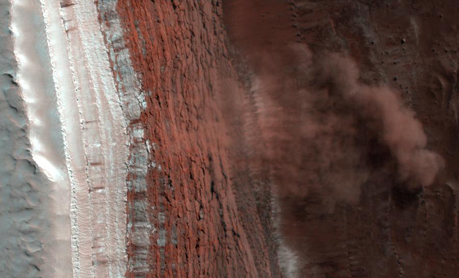 Martian Landslides Photograph by Nasa/jpl-caltech/u. Arizona/science Photo Library