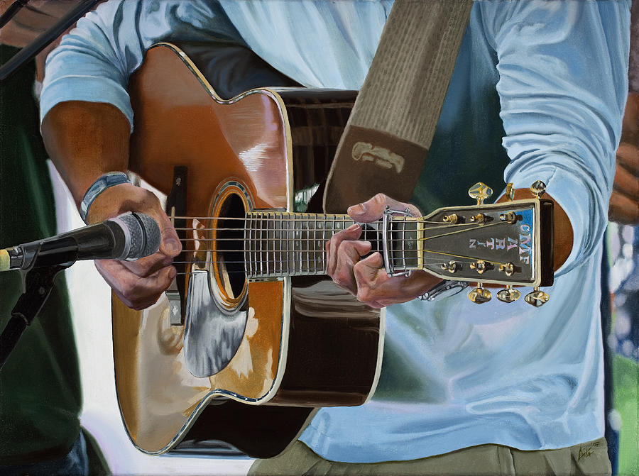 Guitar Still Life Painting - Martin D-45 by Kevin Aita