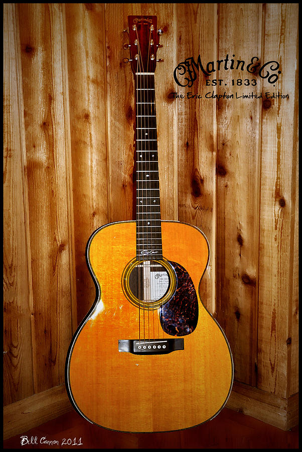 Vintage Photograph - Martin Guitar - The Eric Clapton Limited Edition by Bill Cannon