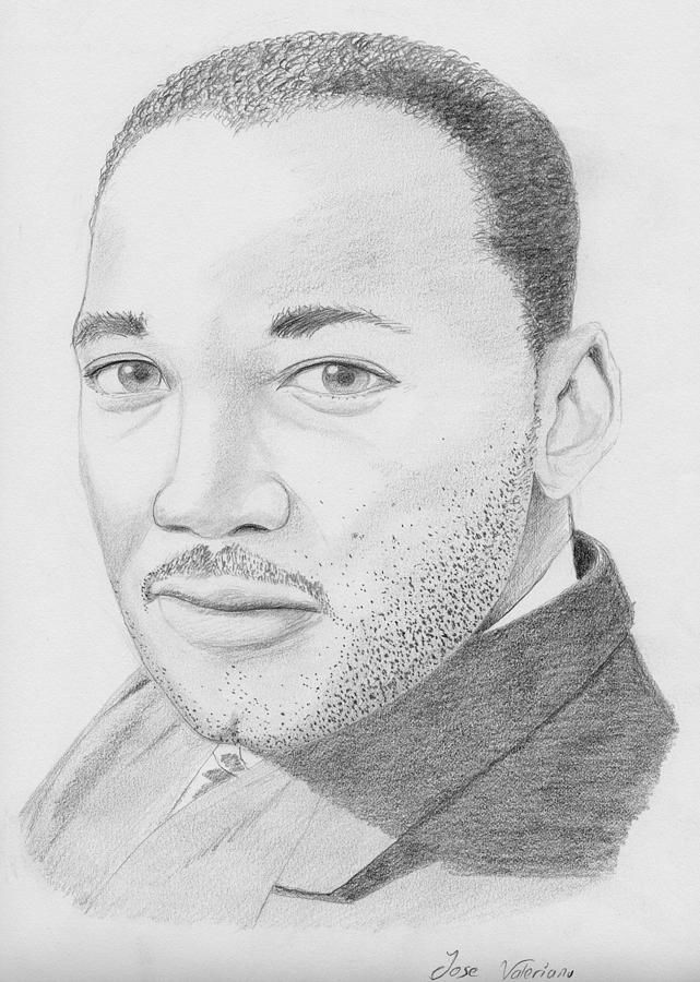 Martin Luther King Drawing by M Valeriano - Fine Art America