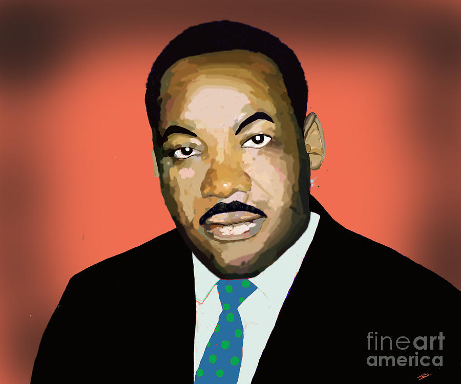 Martin Luther King Jr. Digital Art by David Jackson