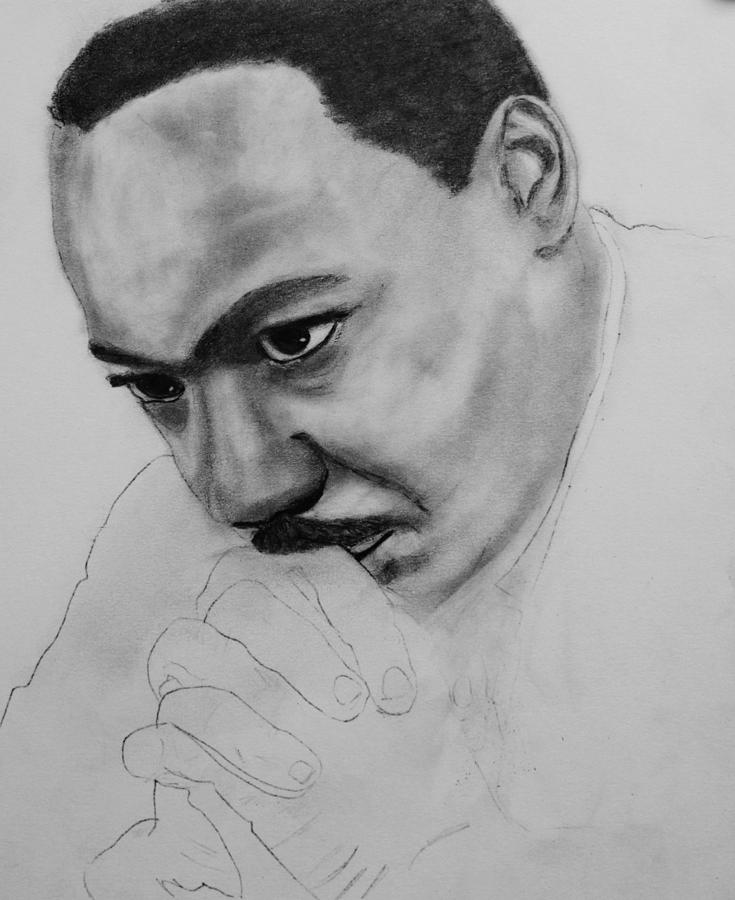 Martin Luther King Jr. MLK Jr. Drawing by Michael Cross Fine Art America