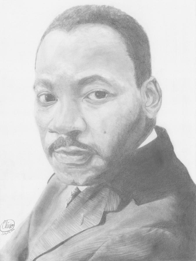 Martin Luther King Drawing by Olivia Schiermeyer Fine Art America