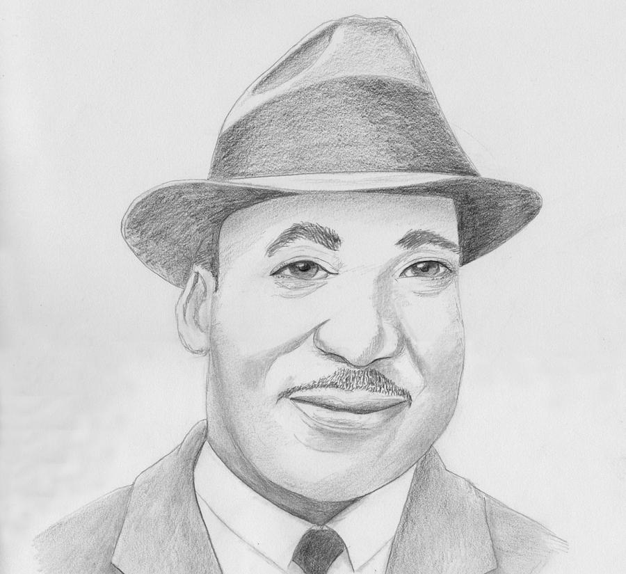 Martin Luther King Sketch Drawing by M Valeriano Fine Art America