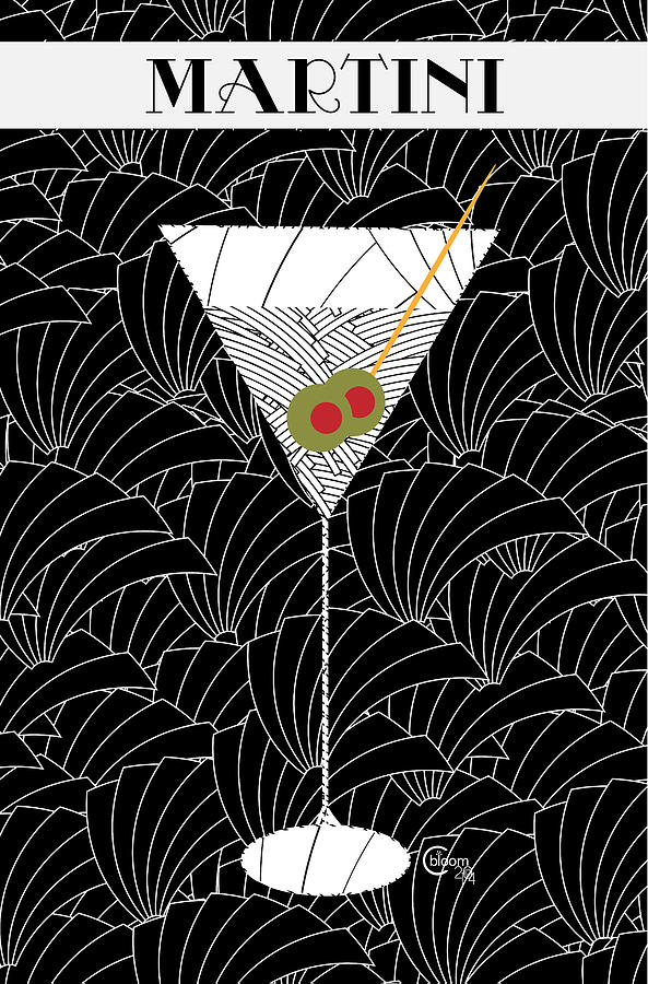 1920s Martini Cocktail Art Deco Swing by Cecely Bloom 1920s Martini Cocktail Art Deco Swing by Cecely Bloom