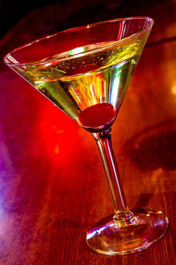 Martini Photograph - Martini at the Local Pub by Teri Virbickis