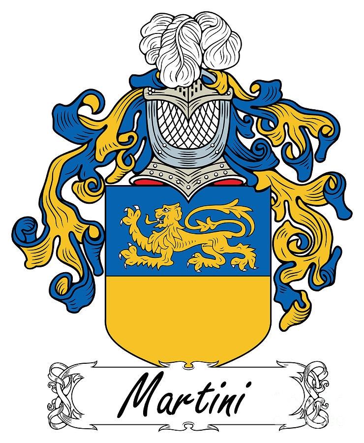 Martini Coat Of Arms Italian Digital Art By Heraldry Fine Art America 6189