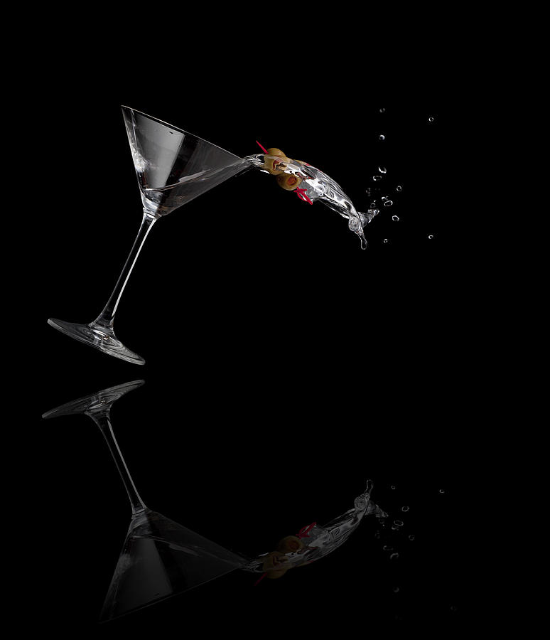 Martini Spilling Photograph by Alexey Stiop