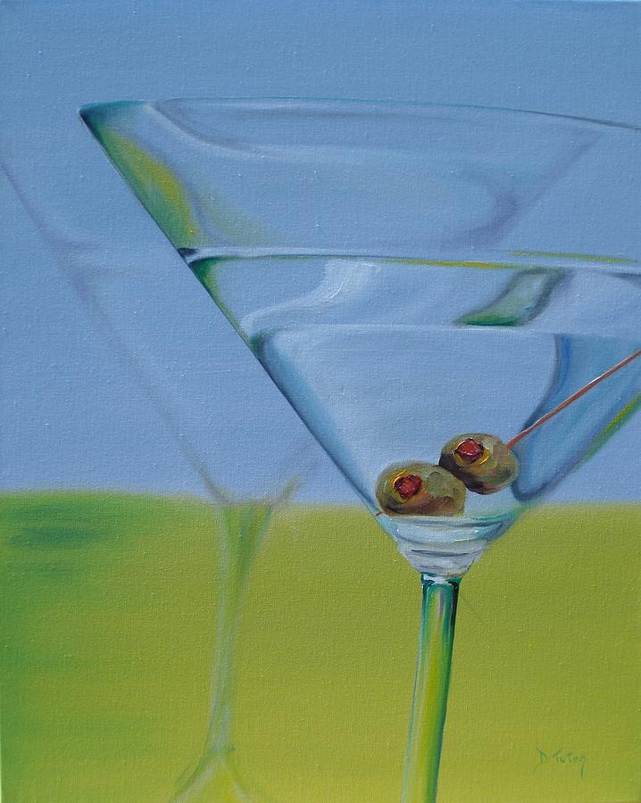Martini Time Painting by Donna Tuten