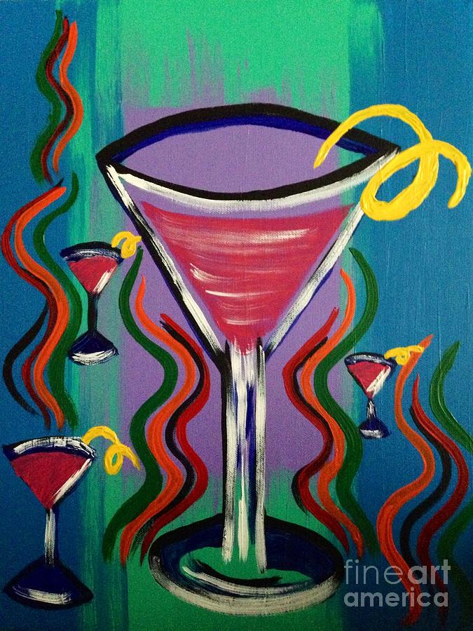 Martini Twist Painting