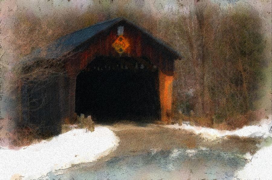 Martinsville Covered Bridge Photograph by Mike Martin