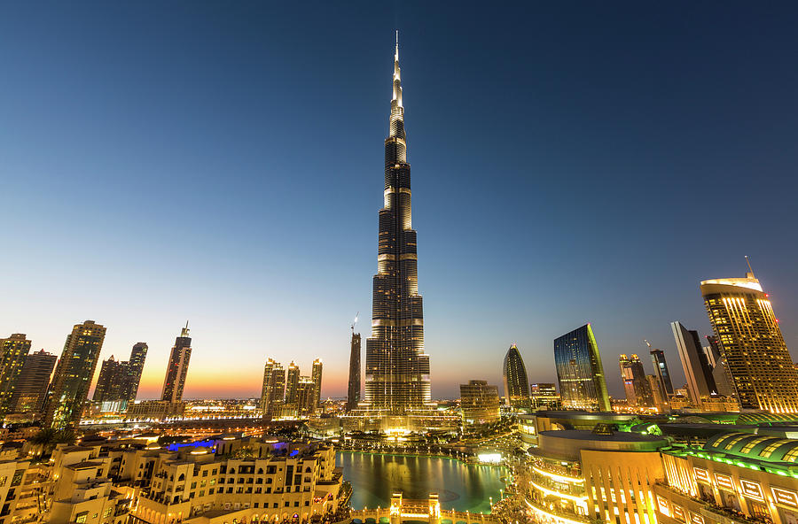 Marvellous Nightview Of Burj Khalifa Photograph by Xu Jian