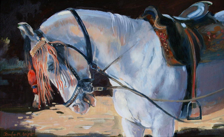Horse Painting - Marwari Horse by Jennifer Wright