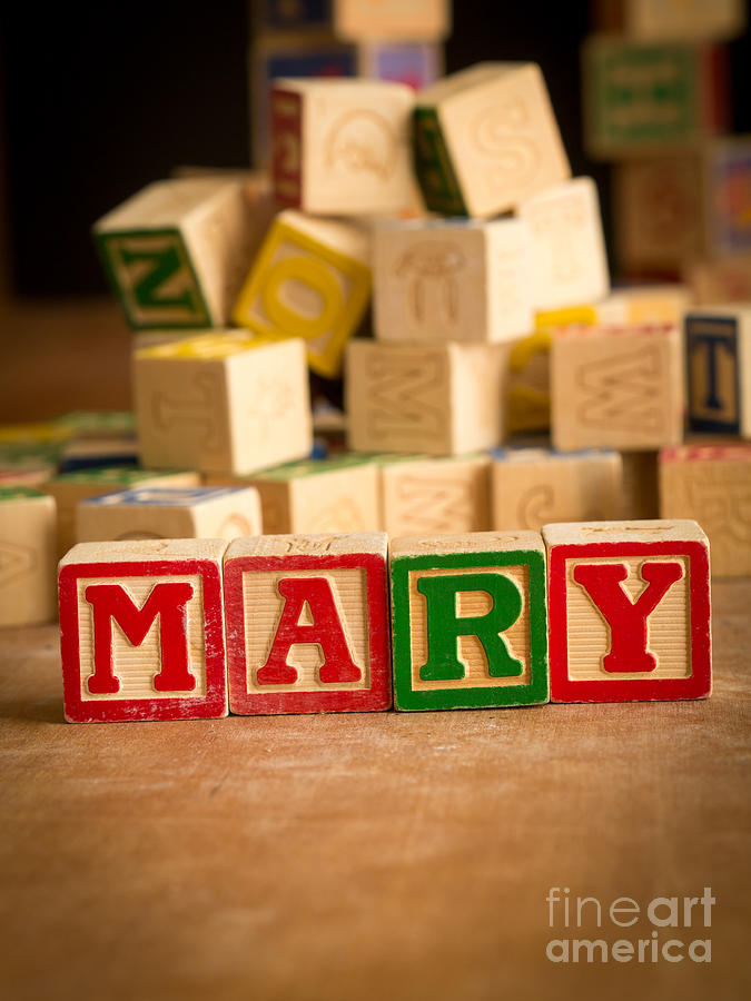 MARY - Alphabet Blocks Photograph by Edward Fielding