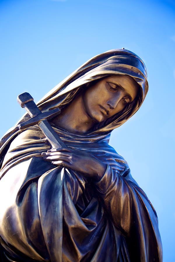 Statue Of Mary Digital Art - Mary by Bonita Hensley