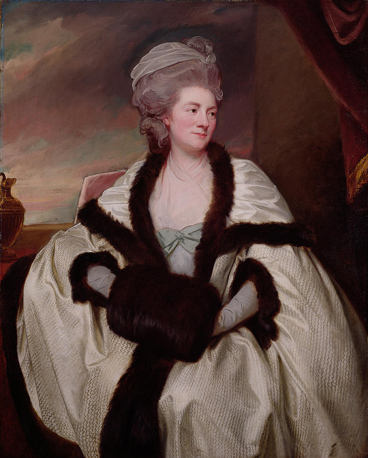 Portrait Photograph - Mary Bootle, Mrs. Wilbraham Bootle, 1781 Oil On Canvas by George Romney