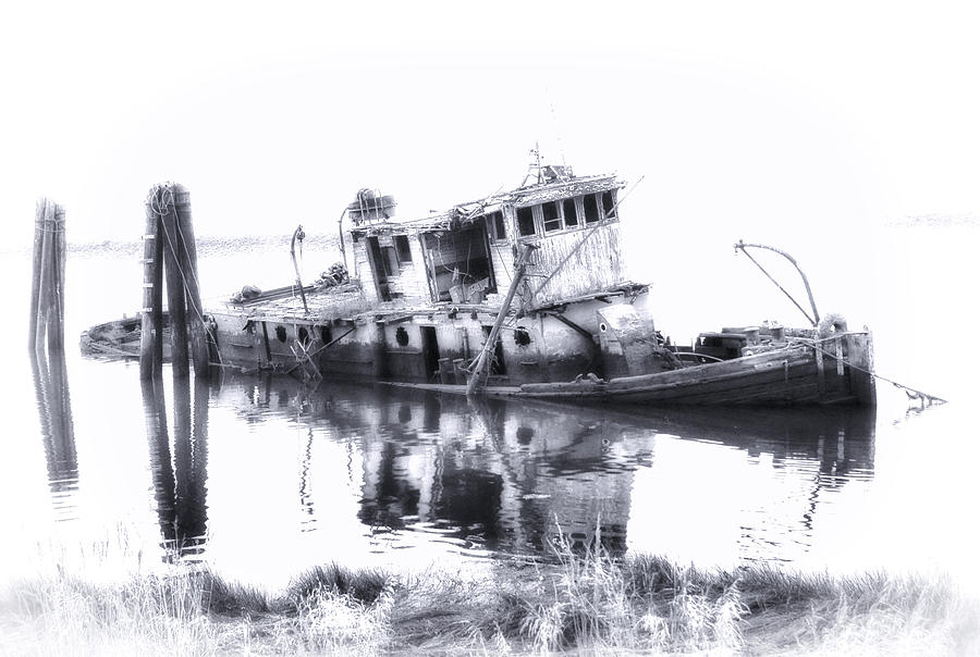 Mary D. Hume Ghost Ship Photograph by Ghostwinds Photography