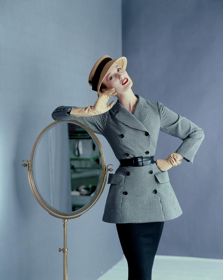 Mary Jane Russell Wearing A Wool Suit Photograph by Richard Rutledge